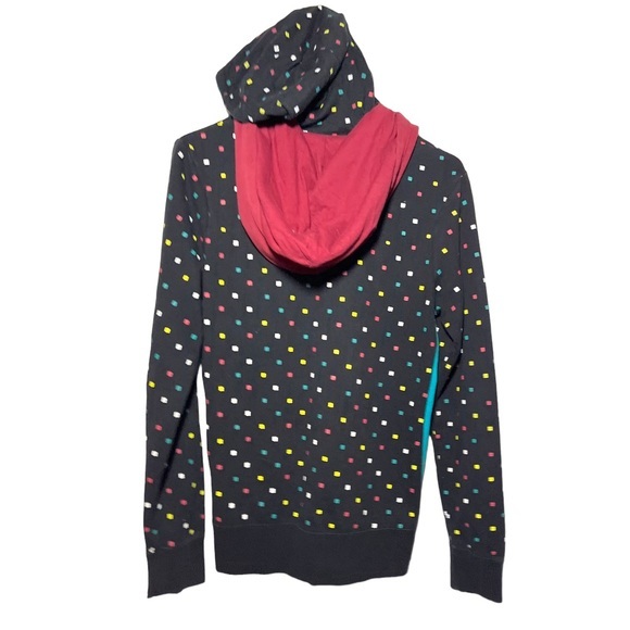 BURTON HOODIE/Double Hood/ White w/squared dots/ M‎ - Picture 6 of 8